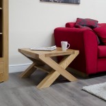 Trend Lifestyle Oak X-Leg 2 X 2 Coffee Table